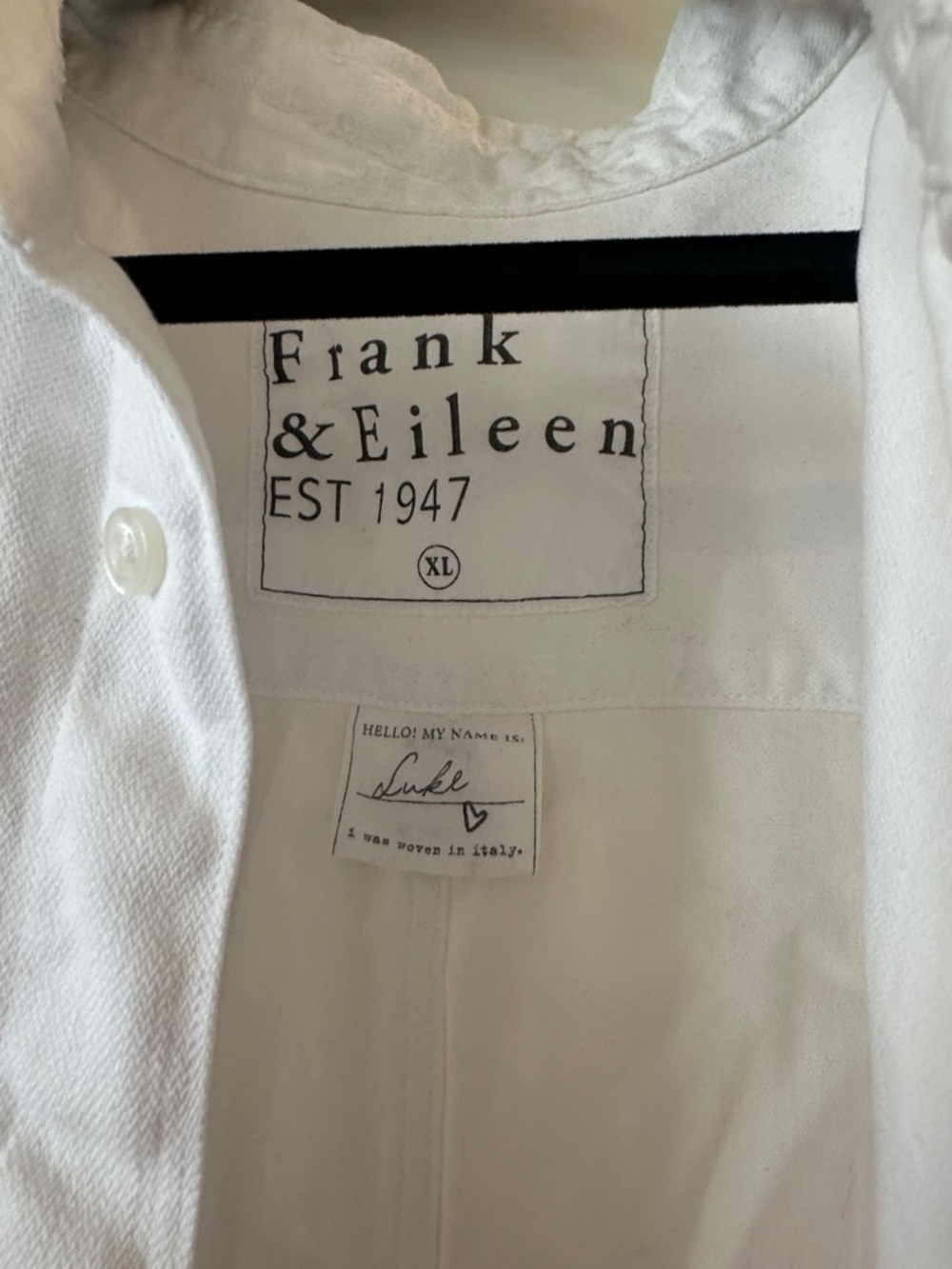 Frank & Eileen White Casual Button-Down Shirt - Picture 3 of 4